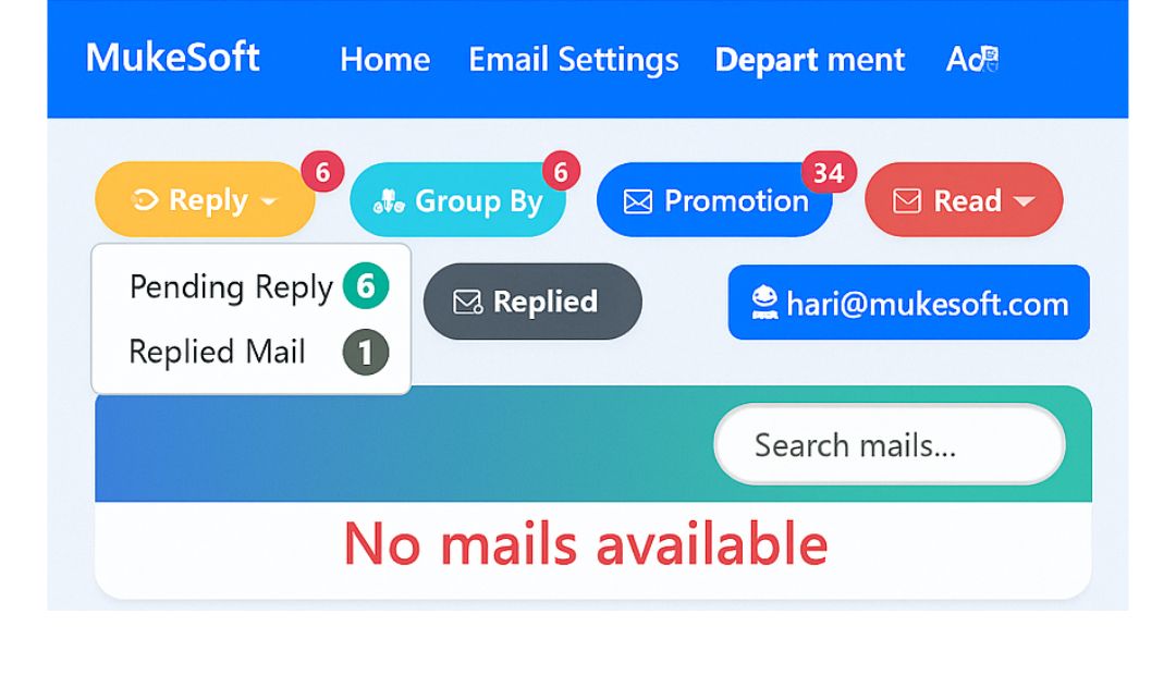 Reply tracking dashboard